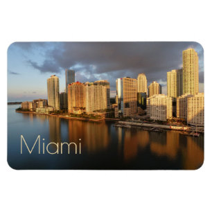 Miami Skyline, Reflection Magnet