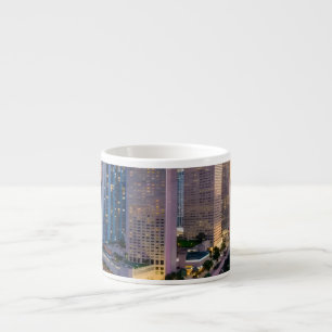 Miami Skyline Sunset with InterContinental Hotel  Espresso Cup