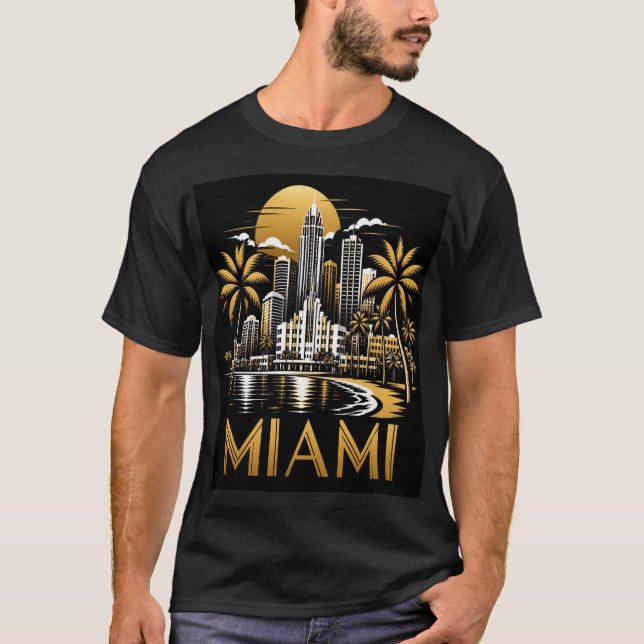 Miami Skyline T-Shirt (Front)