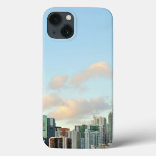 Miami skyscrapers against wide clear sky iPhone 13 case