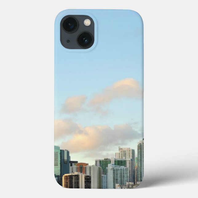 Miami skyscrapers against wide clear sky Case-Mate iPhone case (Back)