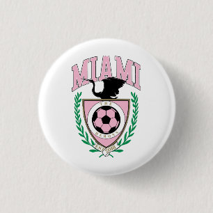 Miami Soccer Varsity Style 3 Cm Round Badge