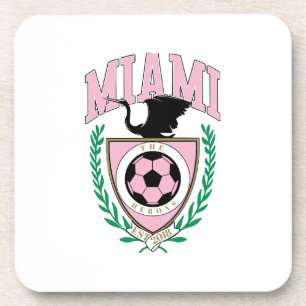 Miami Soccer Varsity Style Coaster
