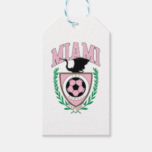 Miami Soccer Varsity Style Gift Tags