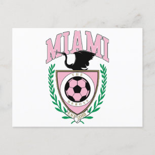 Miami Soccer Varsity Style  Holiday Postcard