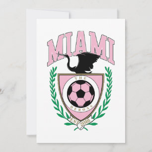 Miami Soccer Varsity Style Invitation