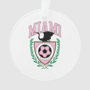 Miami Soccer Varsity Style  Ornament