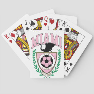 Miami Soccer Varsity Style Playing Cards
