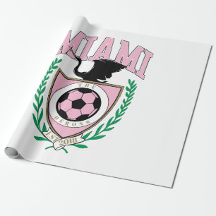 Miami Soccer Varsity Style  Wrapping Paper