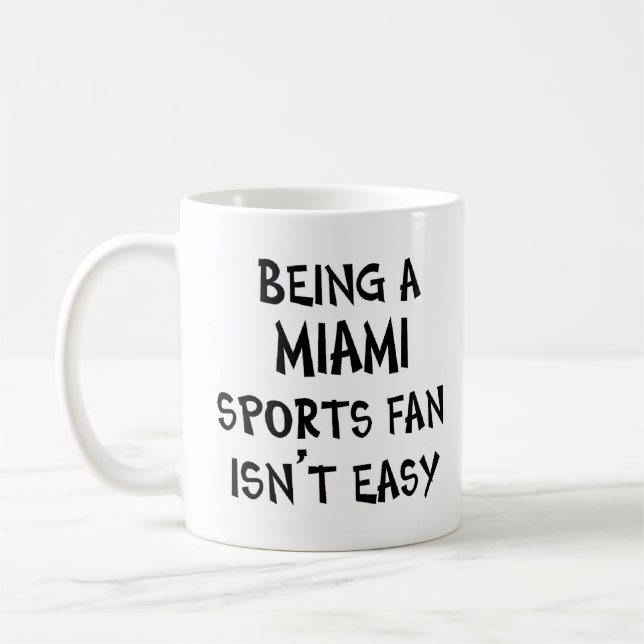 miami sports fan, being coffee mug (Left)