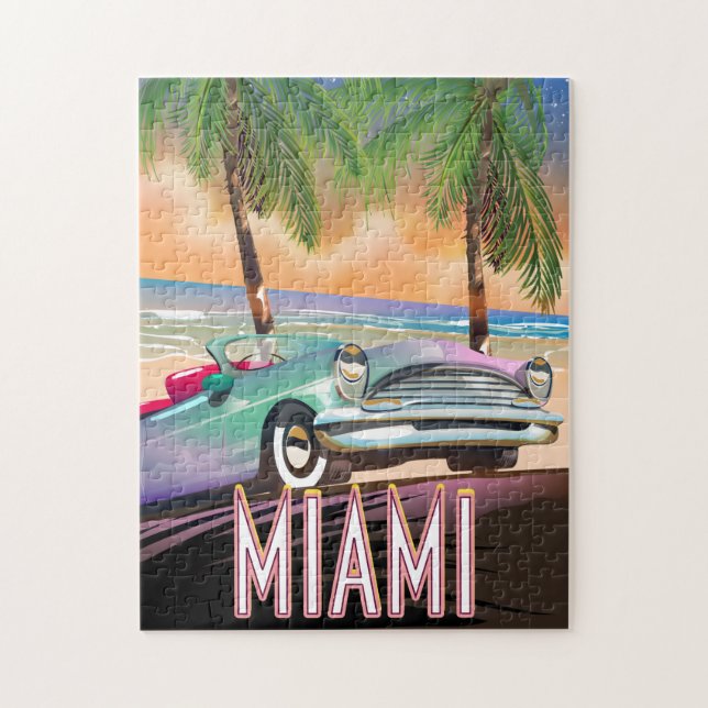 Miami sunset jigsaw puzzle (Vertical)