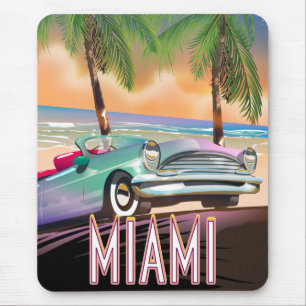 Miami sunset mouse mat