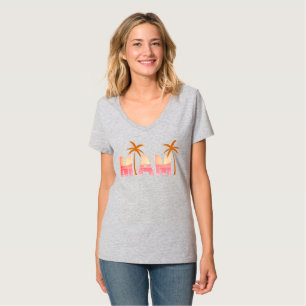 Miami Sunset Palm Tree T-Shirt