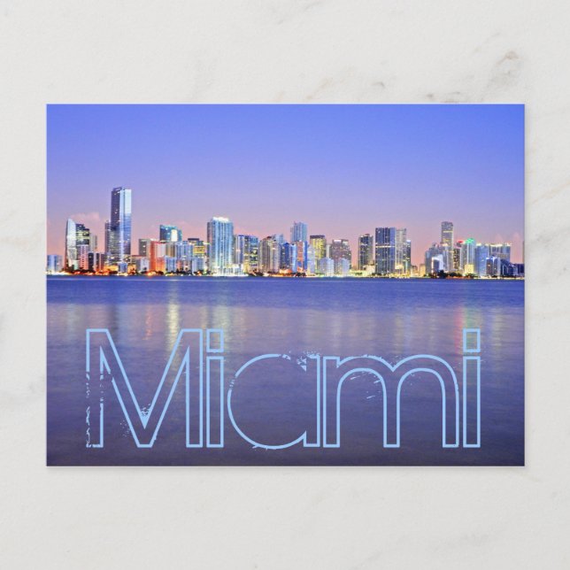 Miami, the Magic City at dawn Postcard (Front)