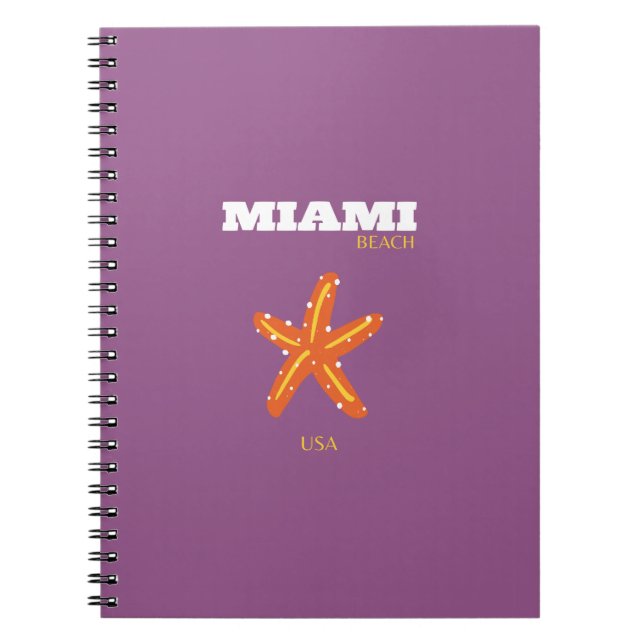 MIAMI, Travel Art Notebook (Front)