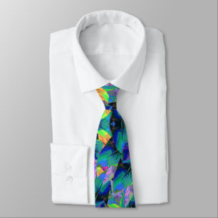 Miami Tree Leaves Tie