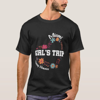 Miami Trip 2023 Making Memories Flower T-Shirt