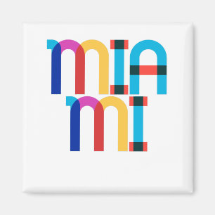 Miami United States Pop Art Letters Magnet