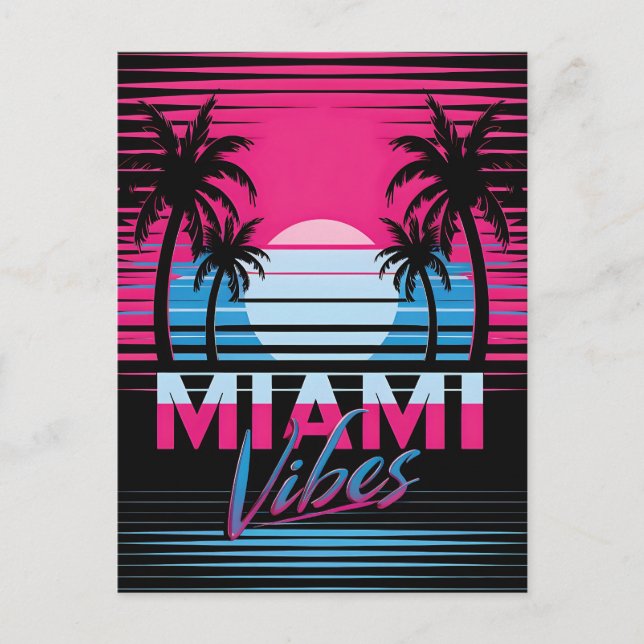 Miami Vibes Postcard (Front)