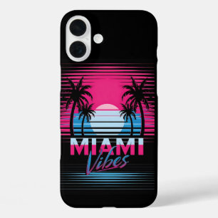 Miami Vibes Postcard iPhone 16 Plus Case