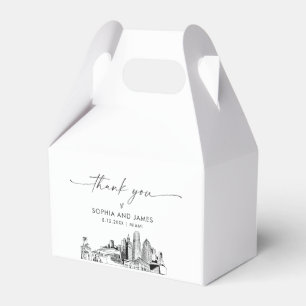 Miami Wedding Personalised Favour Box