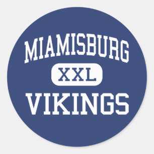 Miamisburg Vikings Middle Miamisburg Ohio Classic Round Sticker