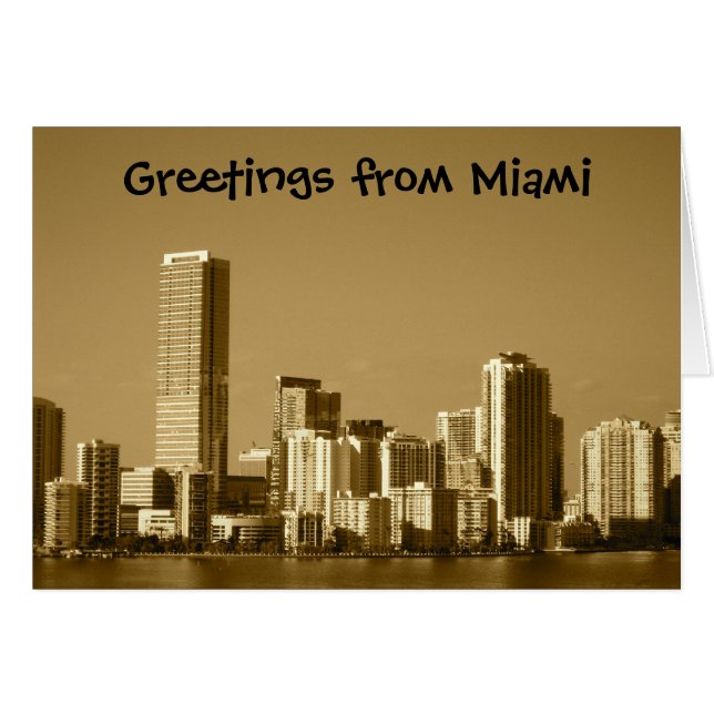 miamiskyline card (Front Horizontal)