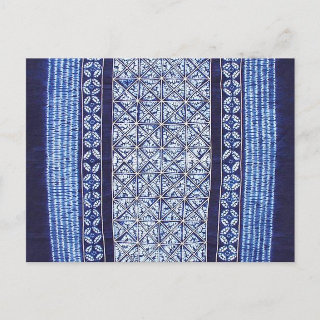 Miao Indigo Tie-Dye #5 Postcard (Front)
