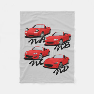 Miata Generations Fleece Blanket