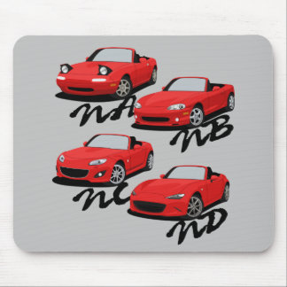Miata Generations Mouse Mat