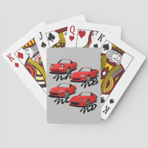 Miata Generations Playing Cards