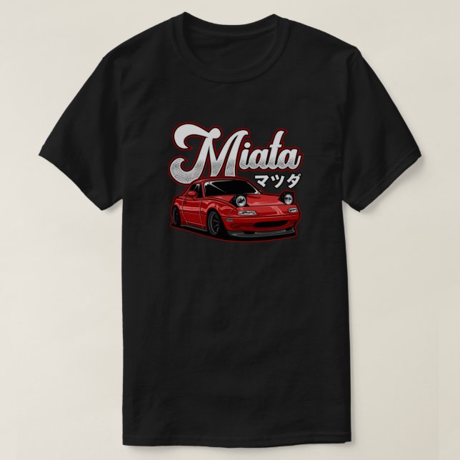 Miata MX-5 NA Red TShirt Essential T-Shirt (Design Front)