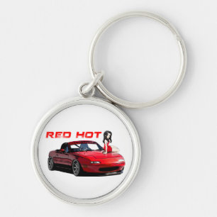 Miata MX-5 Red Hot Key Ring