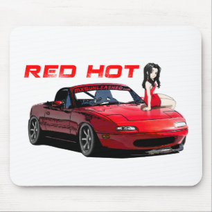 Miata MX-5 Red Hot Mouse Mat