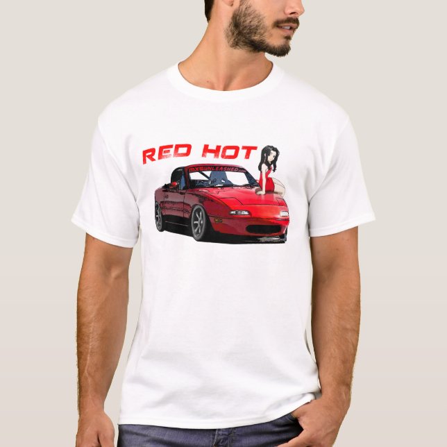 Miata MX-5 Red Hot T-Shirt (Front)