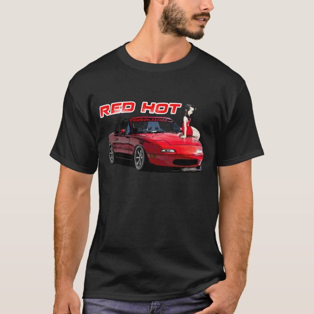 Miata MX-5 Red Hot T-Shirt (Front)
