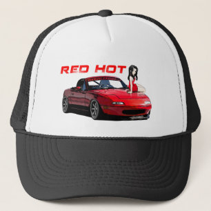 Miata MX-5 Red Hot Trucker Hat