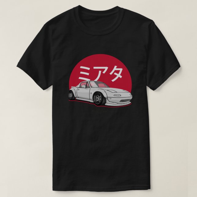 Miata (white) Essential T-Shirt (Design Front)