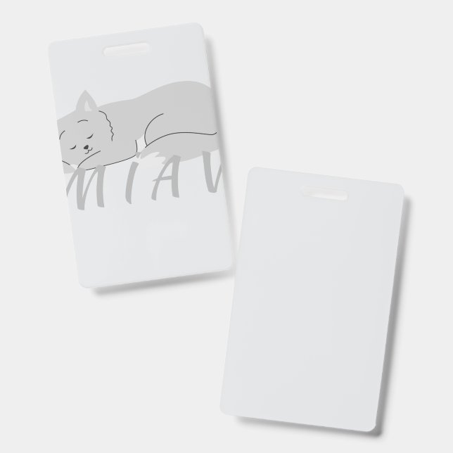 MIAV | A SOFT DESIGN ID BADGE (Front & Back)