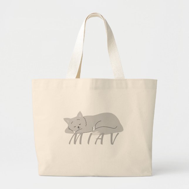 MIAV | A SOFT DESIGN LARGE TOTE BAG (Front)