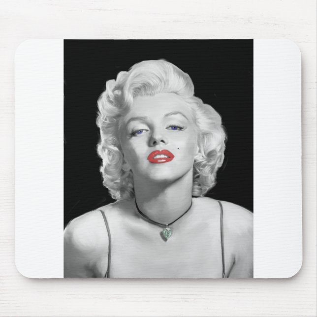 MIC01BWRD-V3 Look of Love Emerald Heart.tif Mouse Mat (Front)