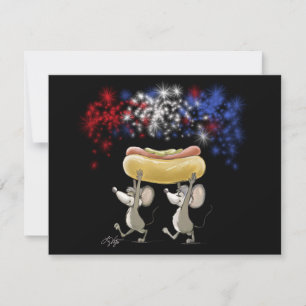 Mic And Mac's 4th Of July Night Picnic Invitations