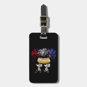 Mic And Mac's 4th Of July Night Picnic Luggage Tag