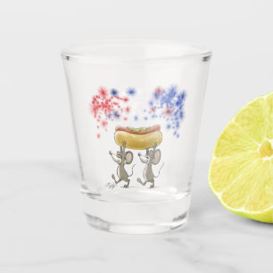 Mic And Mac's 4th Of July Night Picnic Shot glass