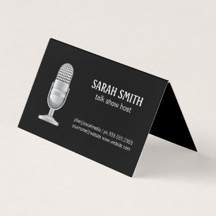 Mic   Blogger   Podcast Host Business Card