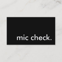 mic check.