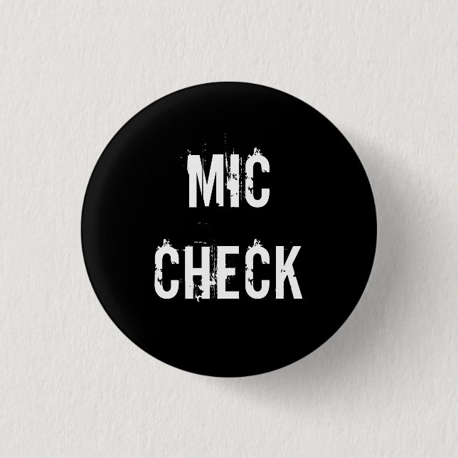 "MIC CHECK" button (Front)