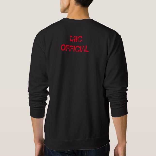 mic cool sweat t-shirt sweatshirt (Back)