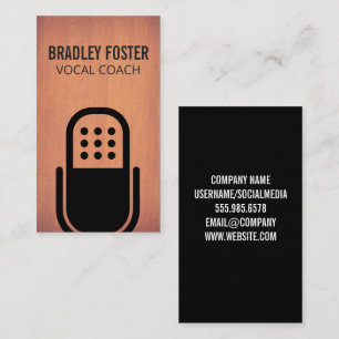 Mic Logo Business Card