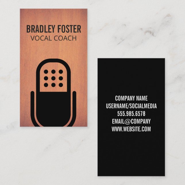 Mic Logo Business Card (Front/Back)